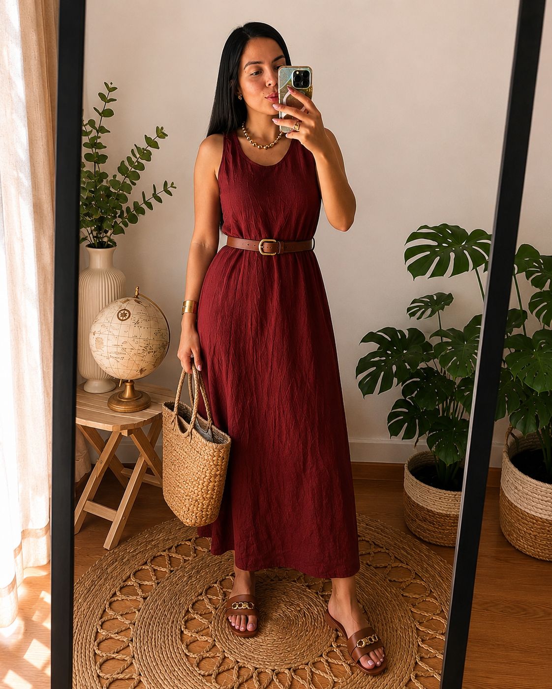 Vestido coral