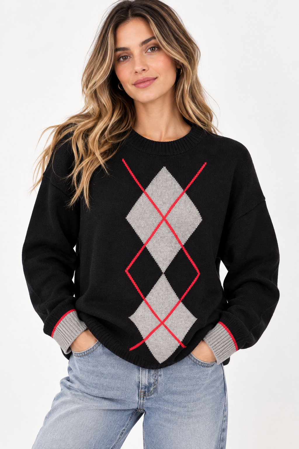 Jersey rombo bicolor