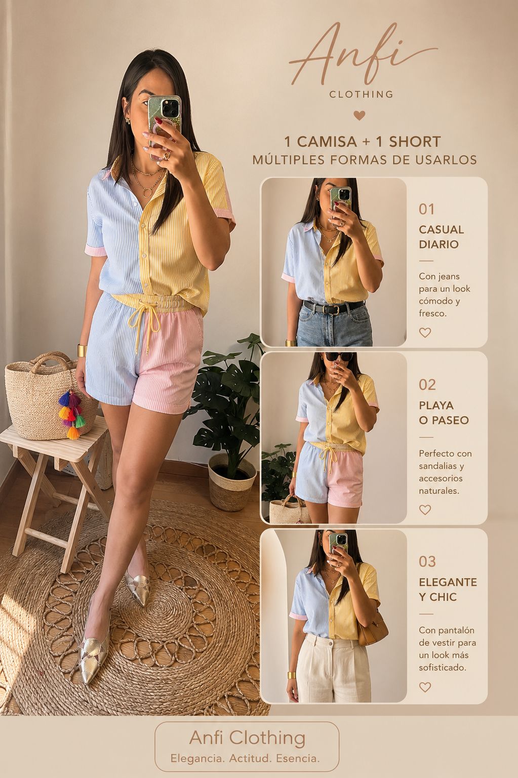 Conjunto rayas
