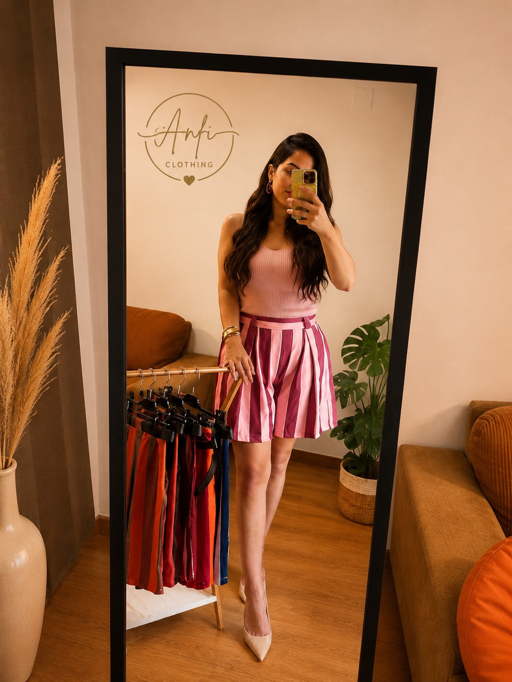 Short de rayas