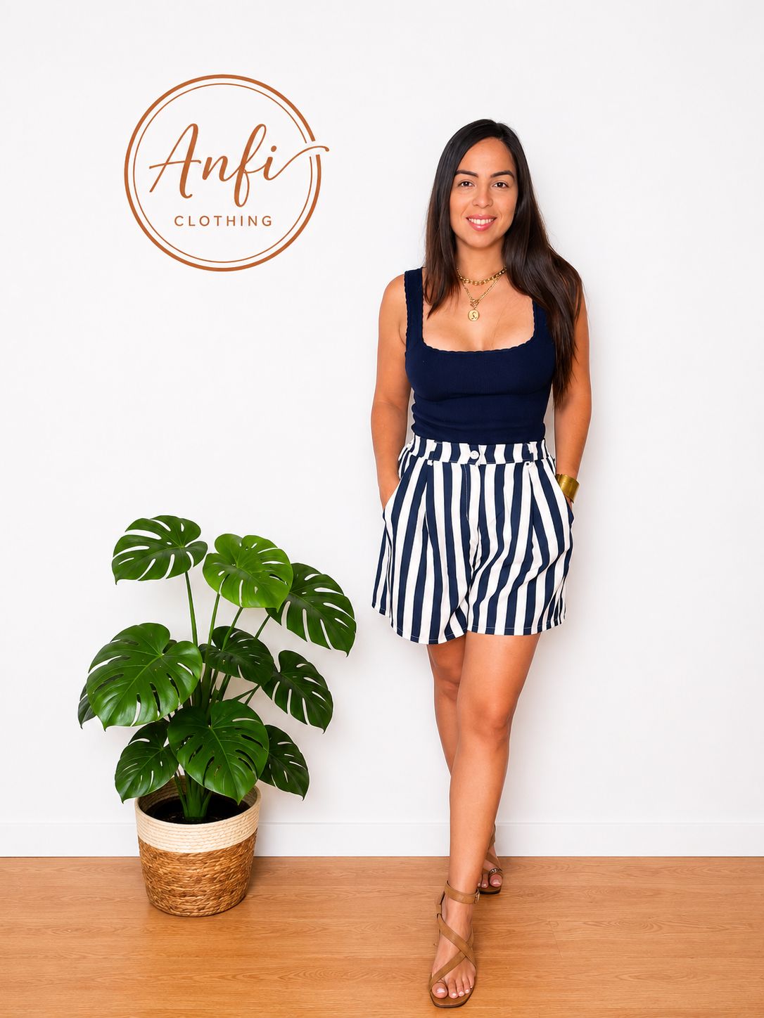 Short de rayas